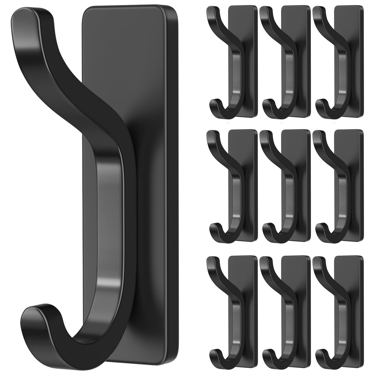 Heavy-Duty Adhesive Wall Hooks for Towels, Coats & Bags