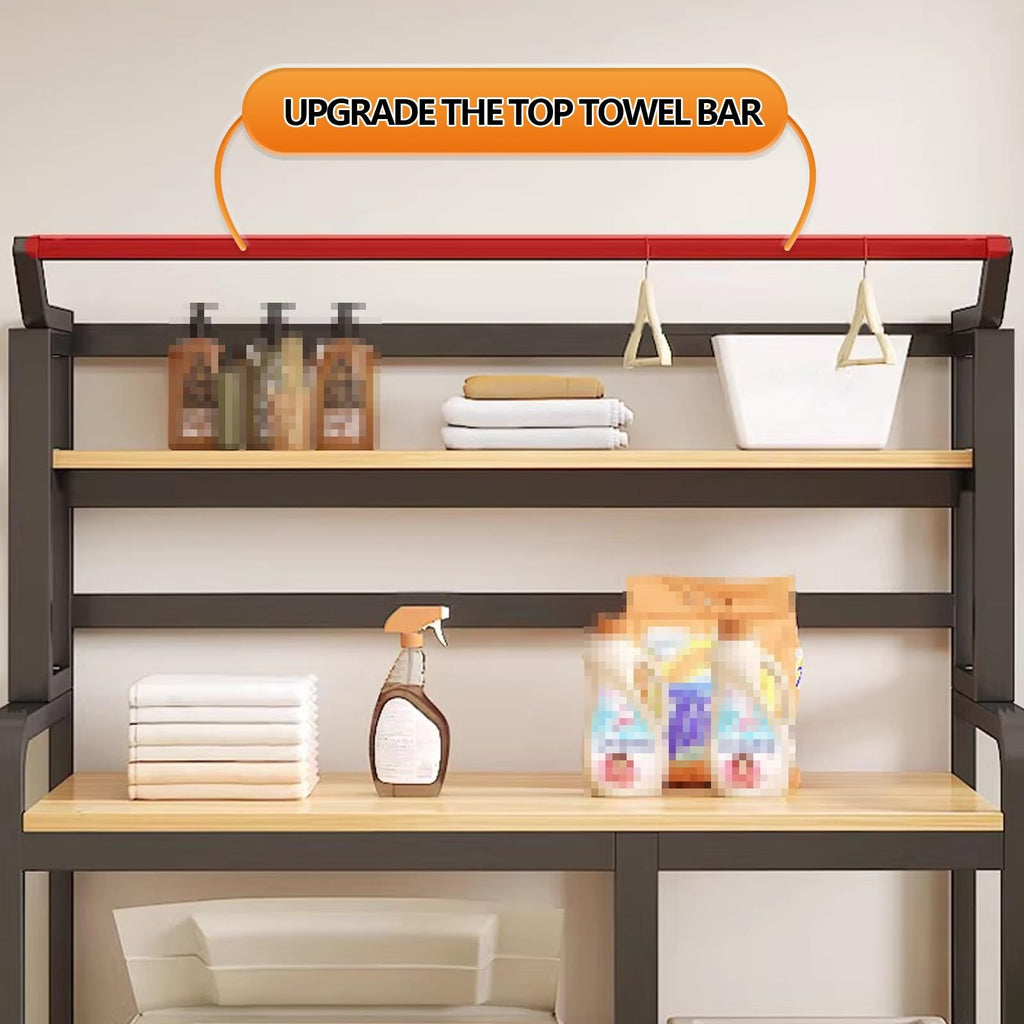 5-Tier Over-Washer Laundry Storage Rack with Shelves