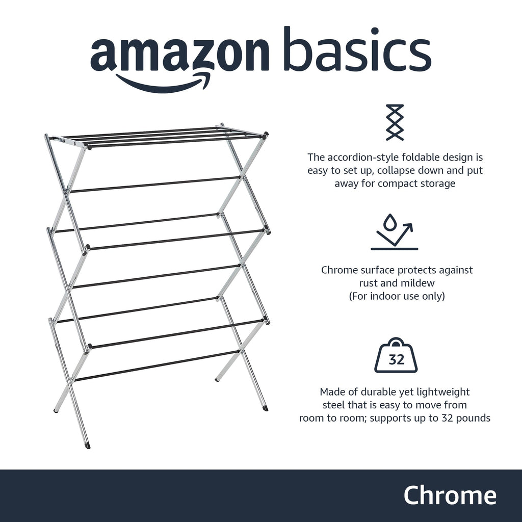 Steel Freestanding Foldable Laundry Drying Rack