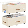60L Rolling Under-Bed Storage Bin with Wheels