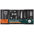 Silverware Organizer Large, Expandable 7 Slots Silverware Drawer Organizer Adjustable Flatware and Cutlery Holder, Bamboo Utensil Tray for Kitchen