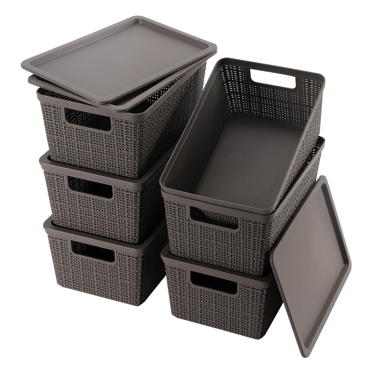 WRRLORS Plastic Storage Baskets