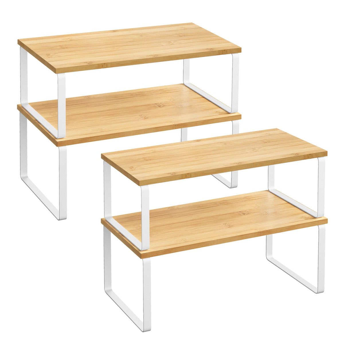 SONGMICS Cabinet Organizer Shelf, Spice Rack, Kitchen Storage