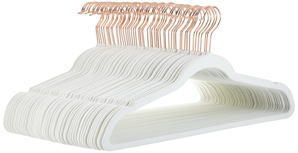 Amazon Basics Slim, Velvet, Non-Slip Clothes Suit Hangers