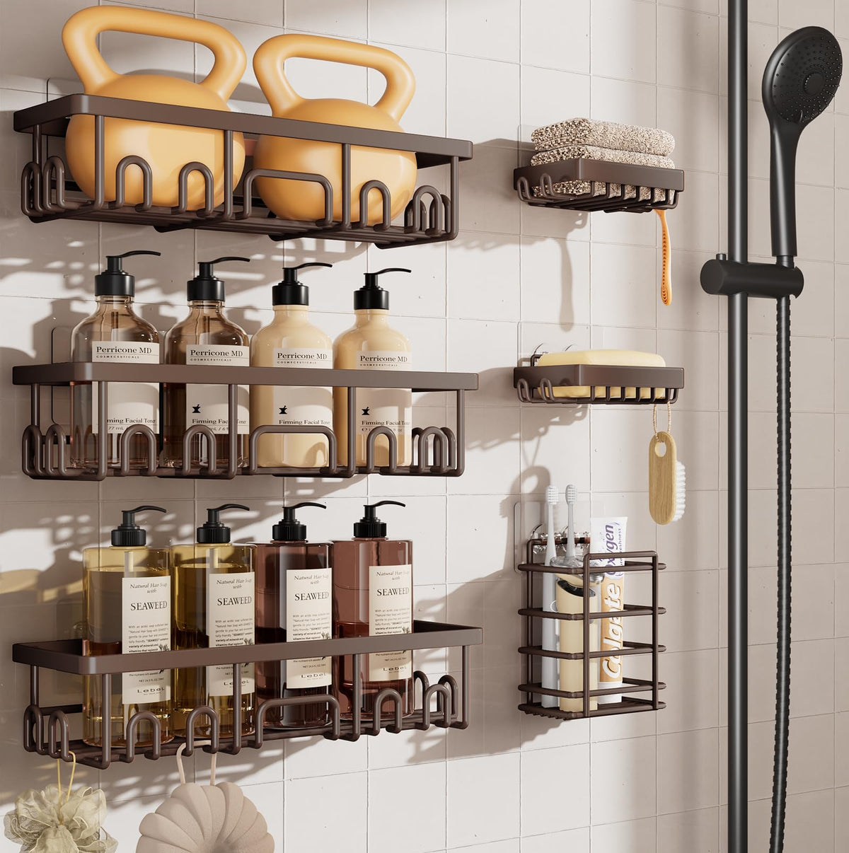 Veken Shower Caddy Organizer for Bathroom Storage