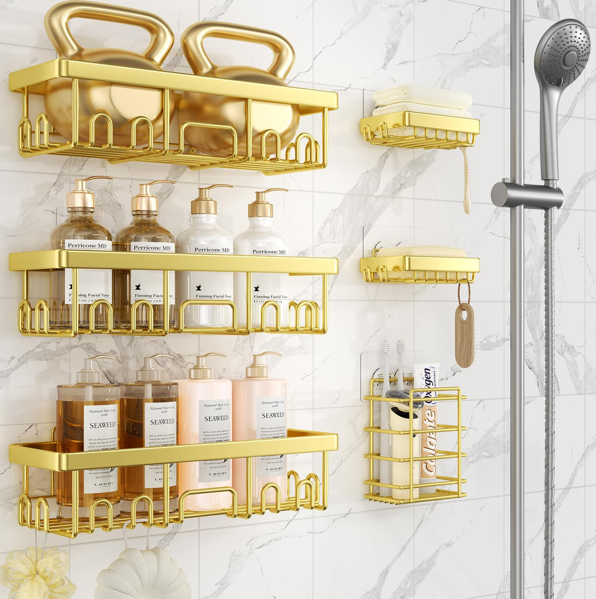 Veken Shower Caddy Organizer for Bathroom Storage
