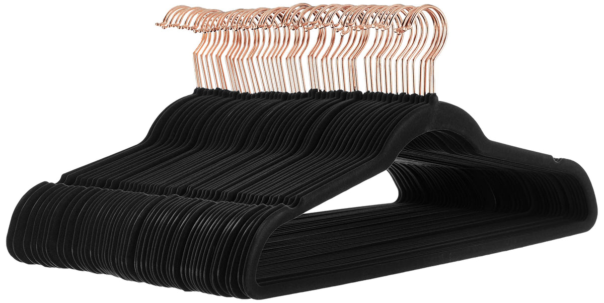 Amazon Basics Slim, Velvet, Non-Slip Clothes Suit Hangers
