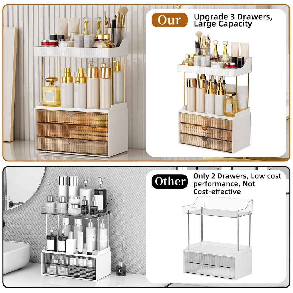 Bathroom Countertop Makeup & Perfume Organizer