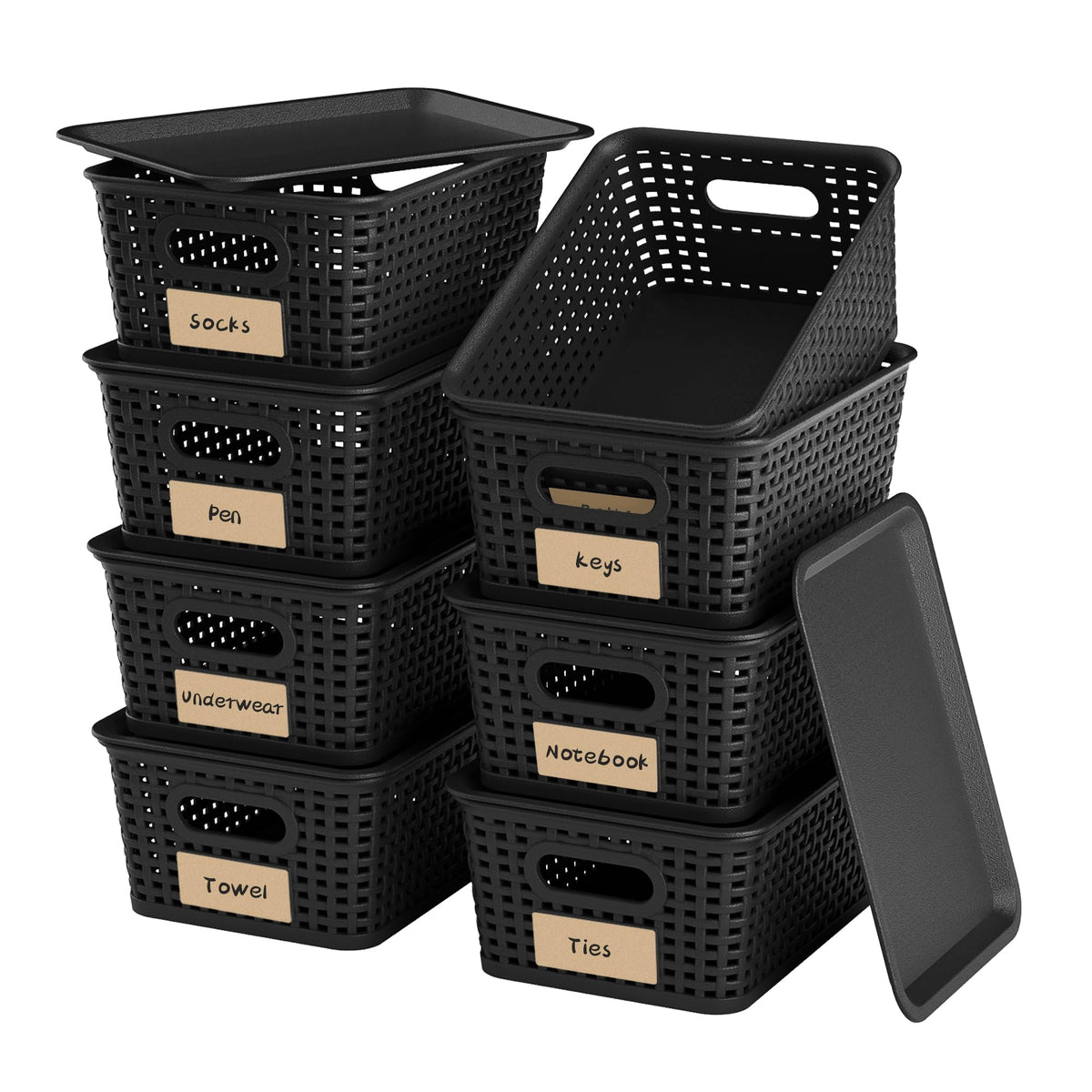 WRRLORS Plastic Storage Baskets