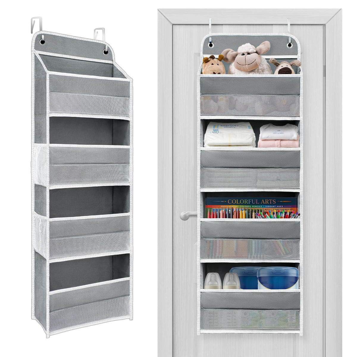 4-Tier Over-the-Door Hanging Storage Organizer