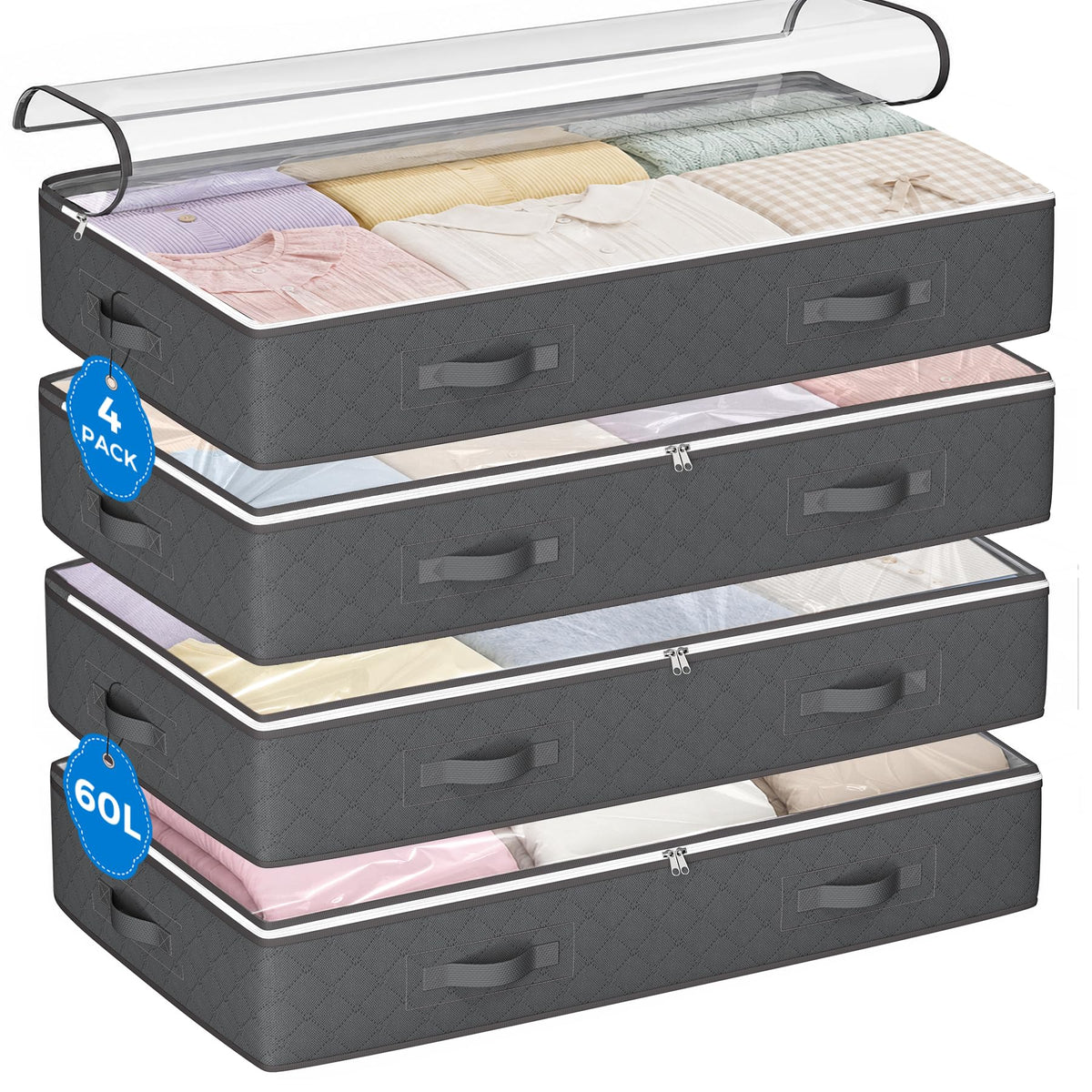 Budding Joy 95L Under Bed Storage Containers