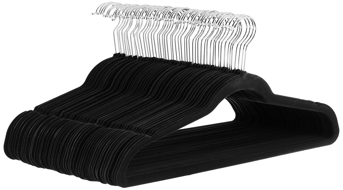Amazon Basics Slim, Velvet, Non-Slip Clothes Suit Hangers