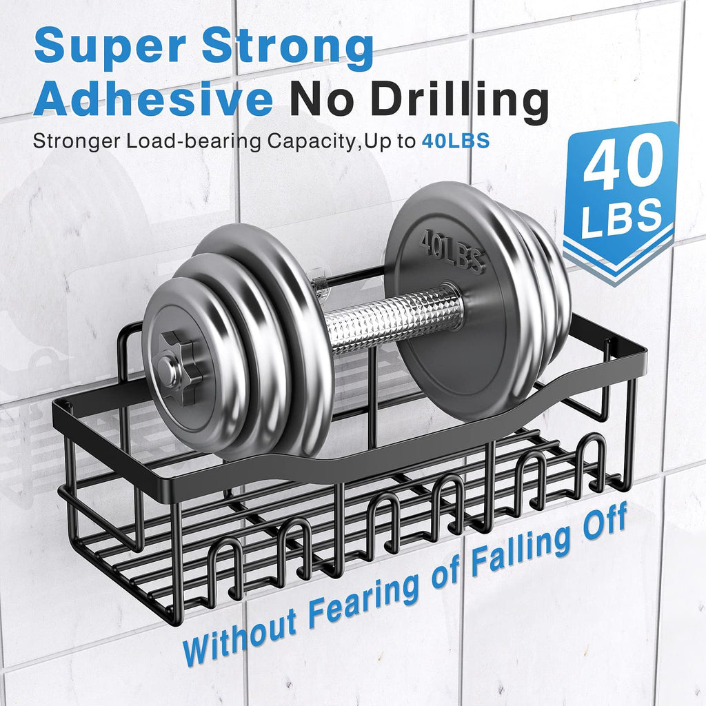 5-Pack Rustproof Stainless Steel Adhesive Shower Caddies