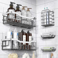 5-Pack Rustproof Stainless Steel Adhesive Shower Caddies