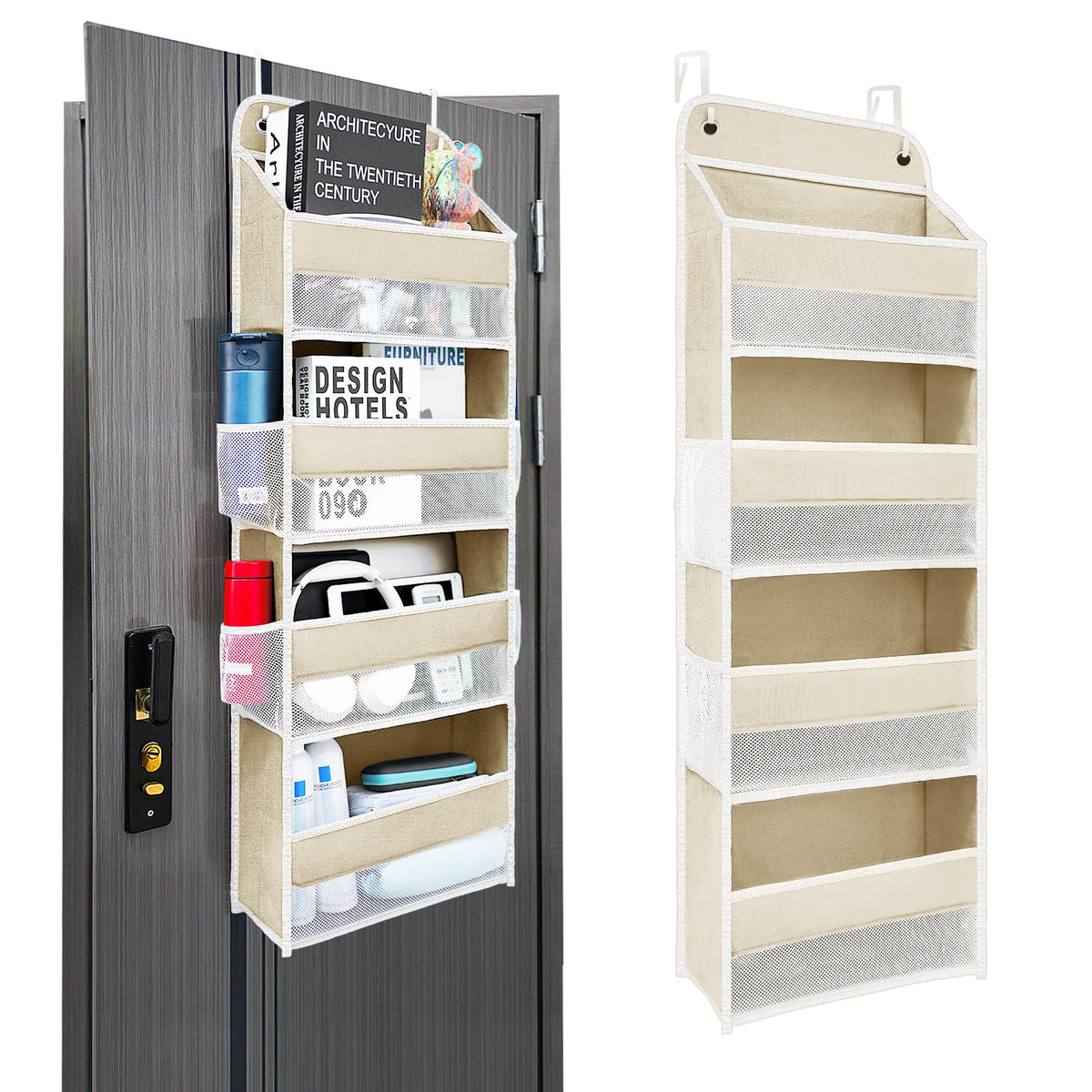 4-Tier Over-the-Door Hanging Storage Organizer