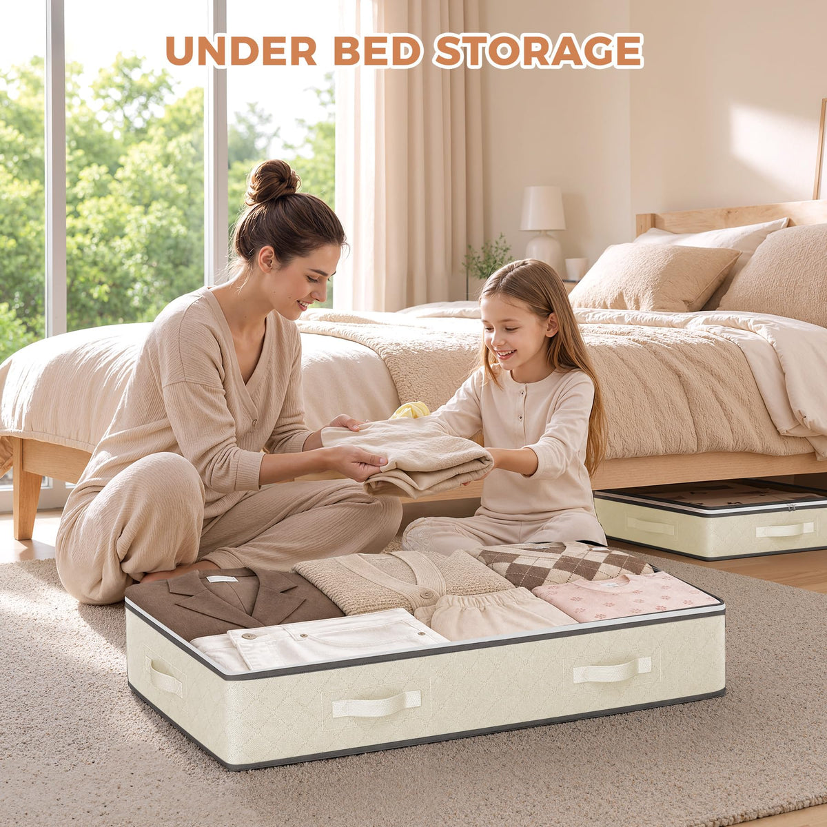 Budding Joy 95L Under Bed Storage Containers