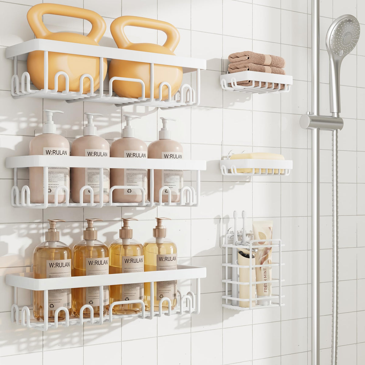Veken Shower Caddy Organizer for Bathroom Storage