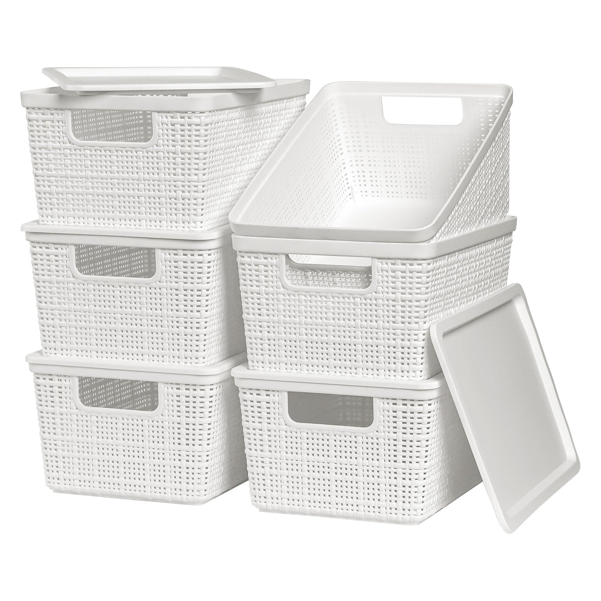 WRRLORS Plastic Storage Baskets