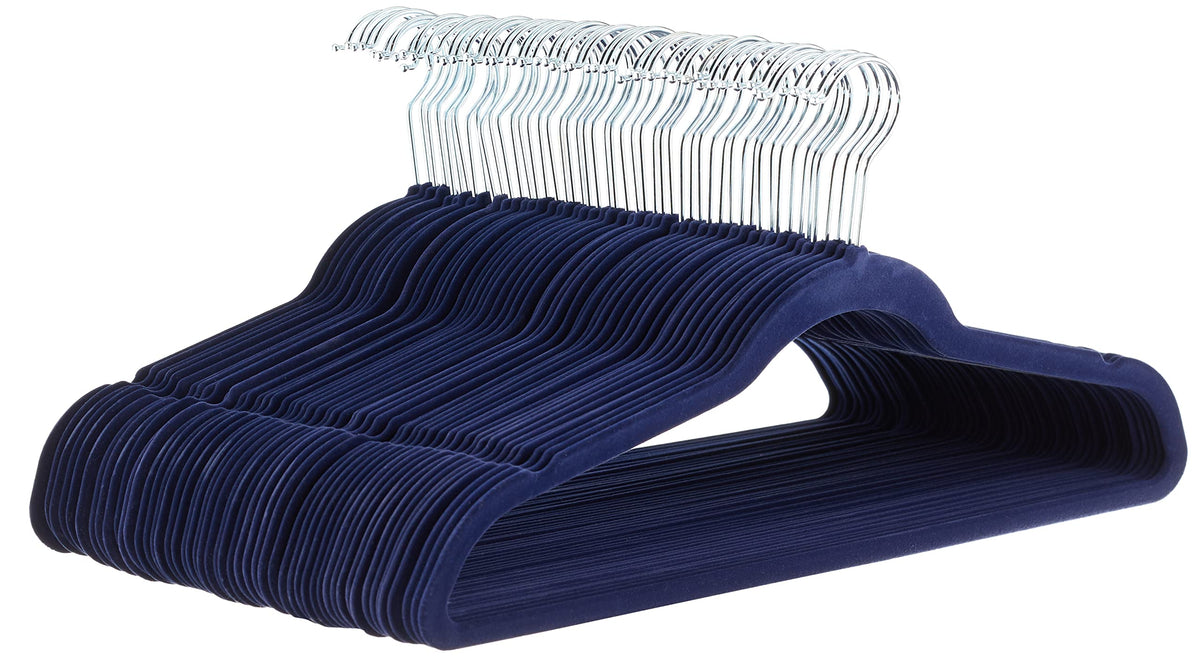 Amazon Basics Slim, Velvet, Non-Slip Clothes Suit Hangers