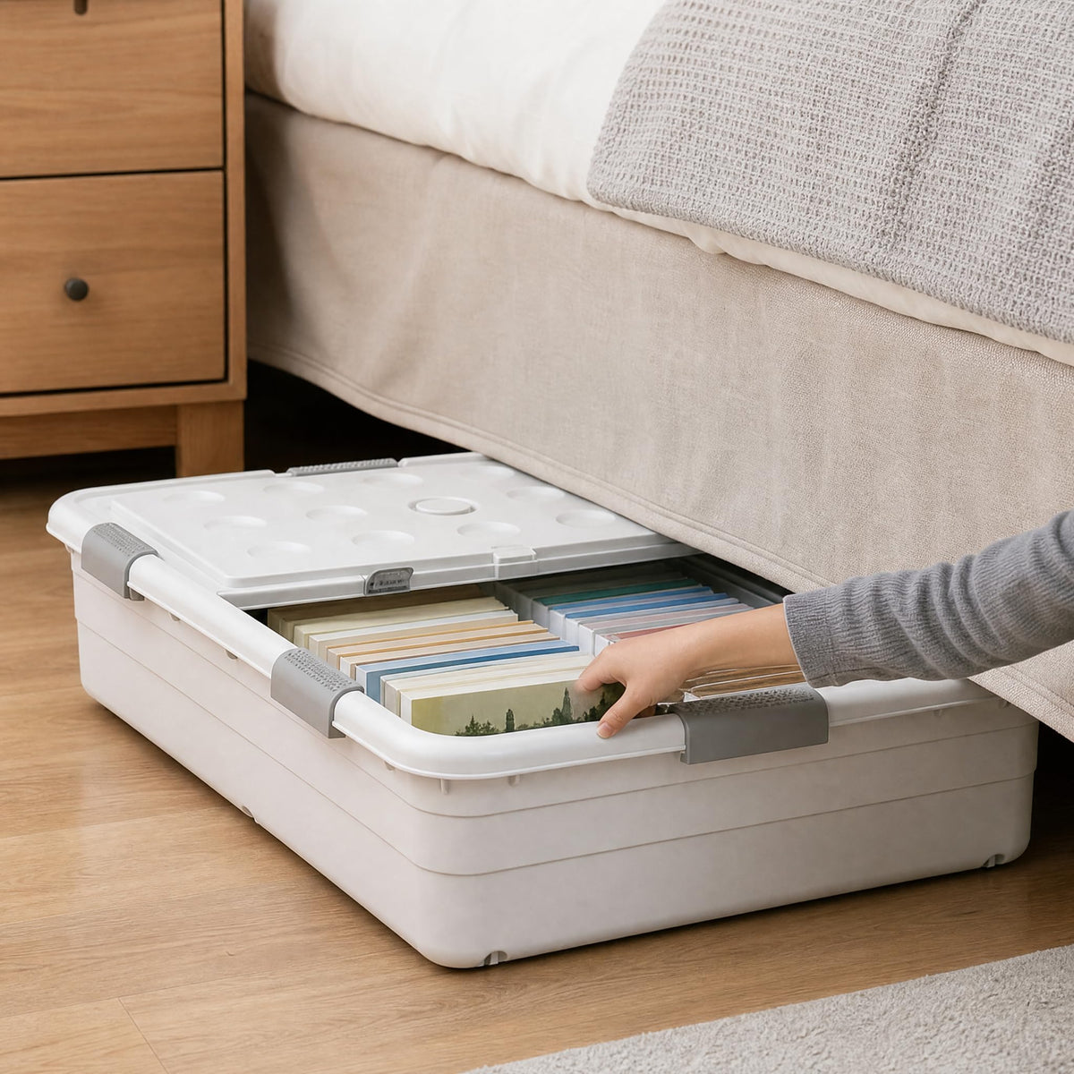 Large Under-Bed Storage Drawer Organizer 100 x 52 x 29 cm