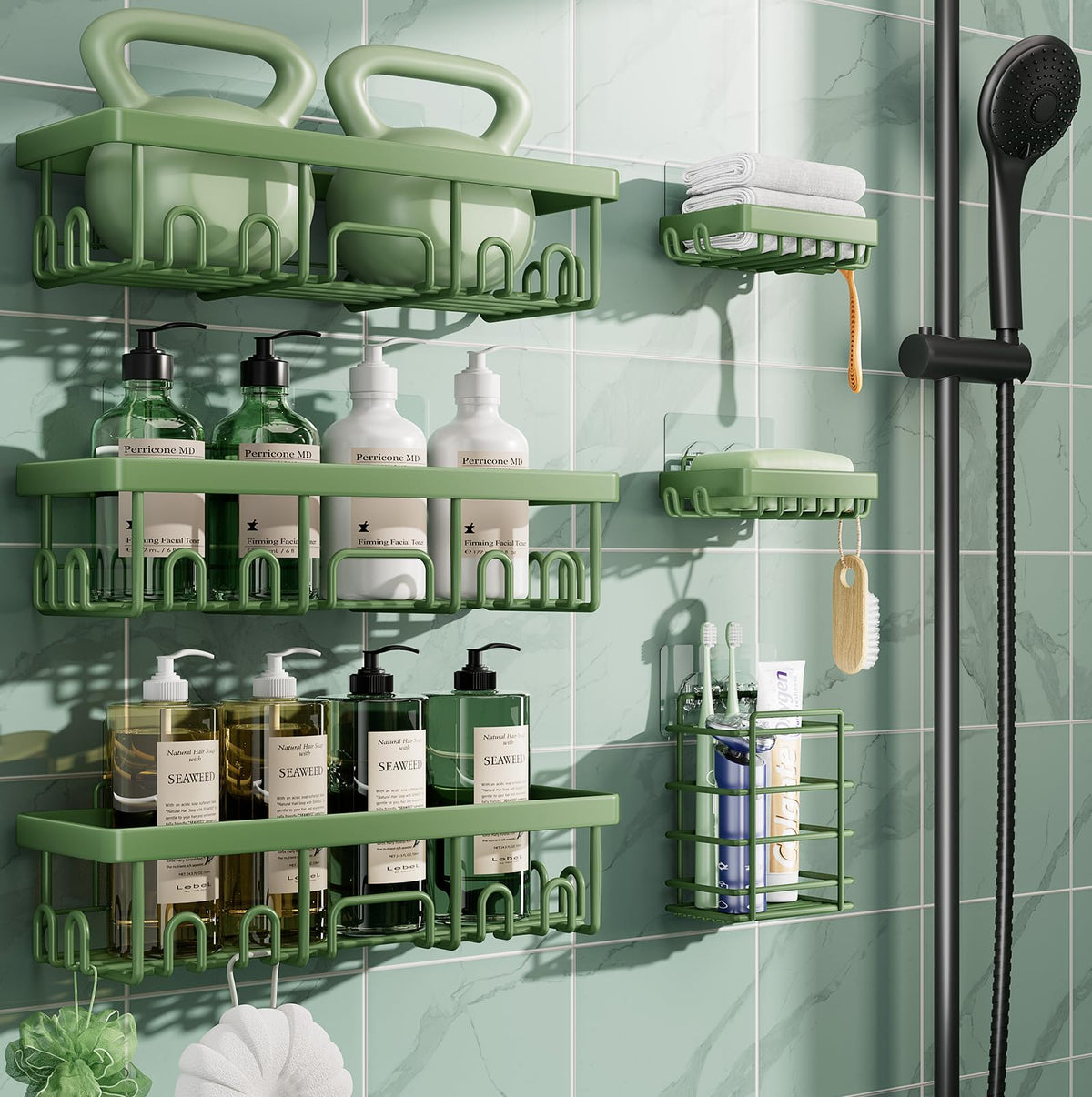 Veken Shower Caddy Organizer for Bathroom Storage