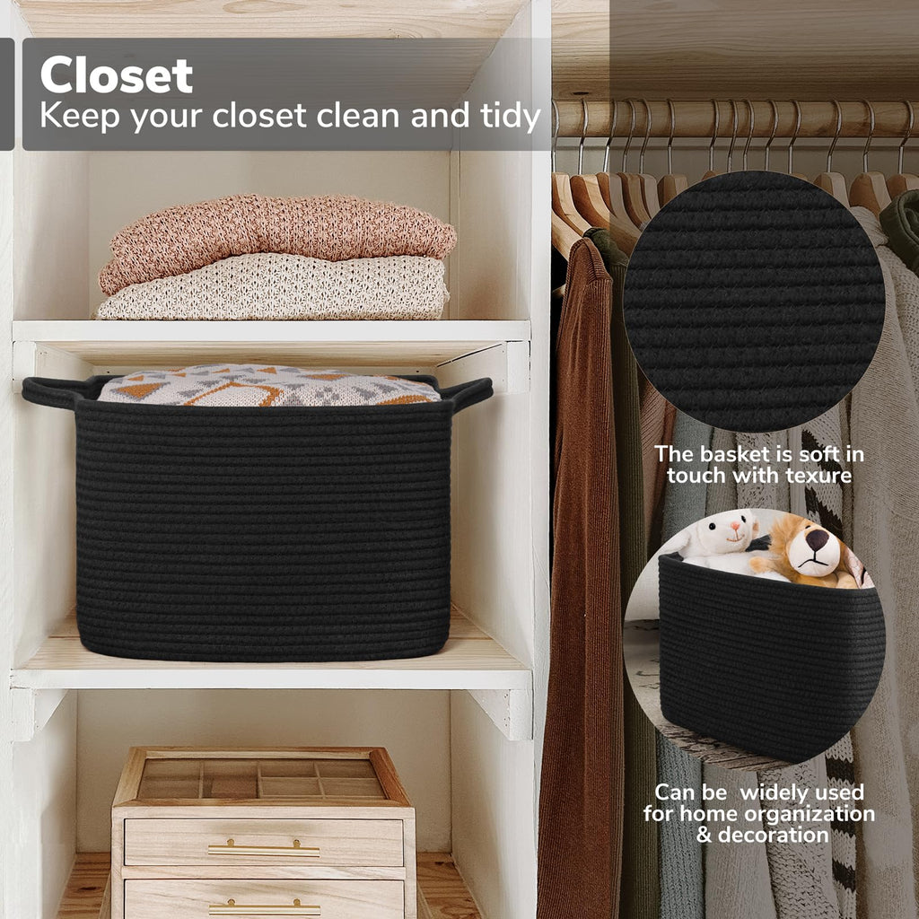 Collapsible Fabric Cube Storage Bins with Handles