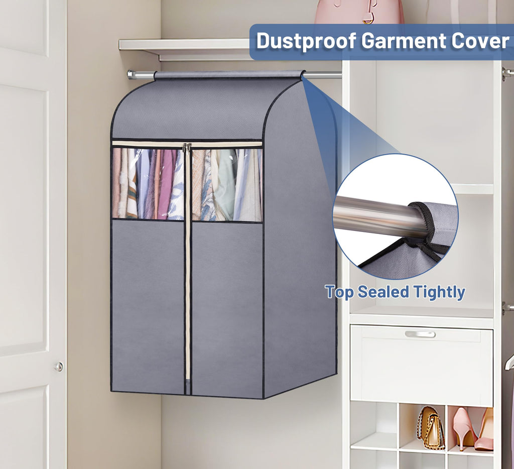 54-Inch Hanging Garment Organizer with Clear PVC Windows