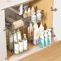 4-Pack 2-Tier Clear Pull-Out Under-Sink Organizers