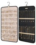 Double-Sided Hanging Jewelry Organizer for Travel & Closet