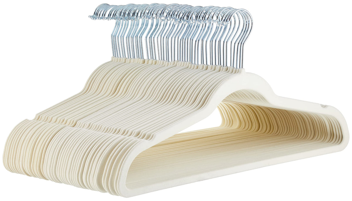Amazon Basics Slim, Velvet, Non-Slip Clothes Suit Hangers
