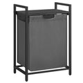 Laundry Basket with Removable Bag, Shelf & Metal Frame