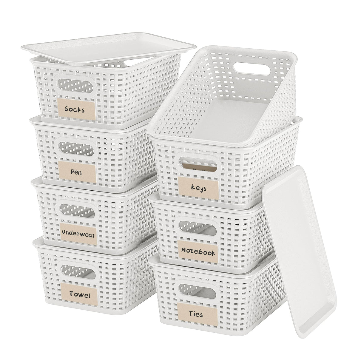 WRRLORS Plastic Storage Baskets