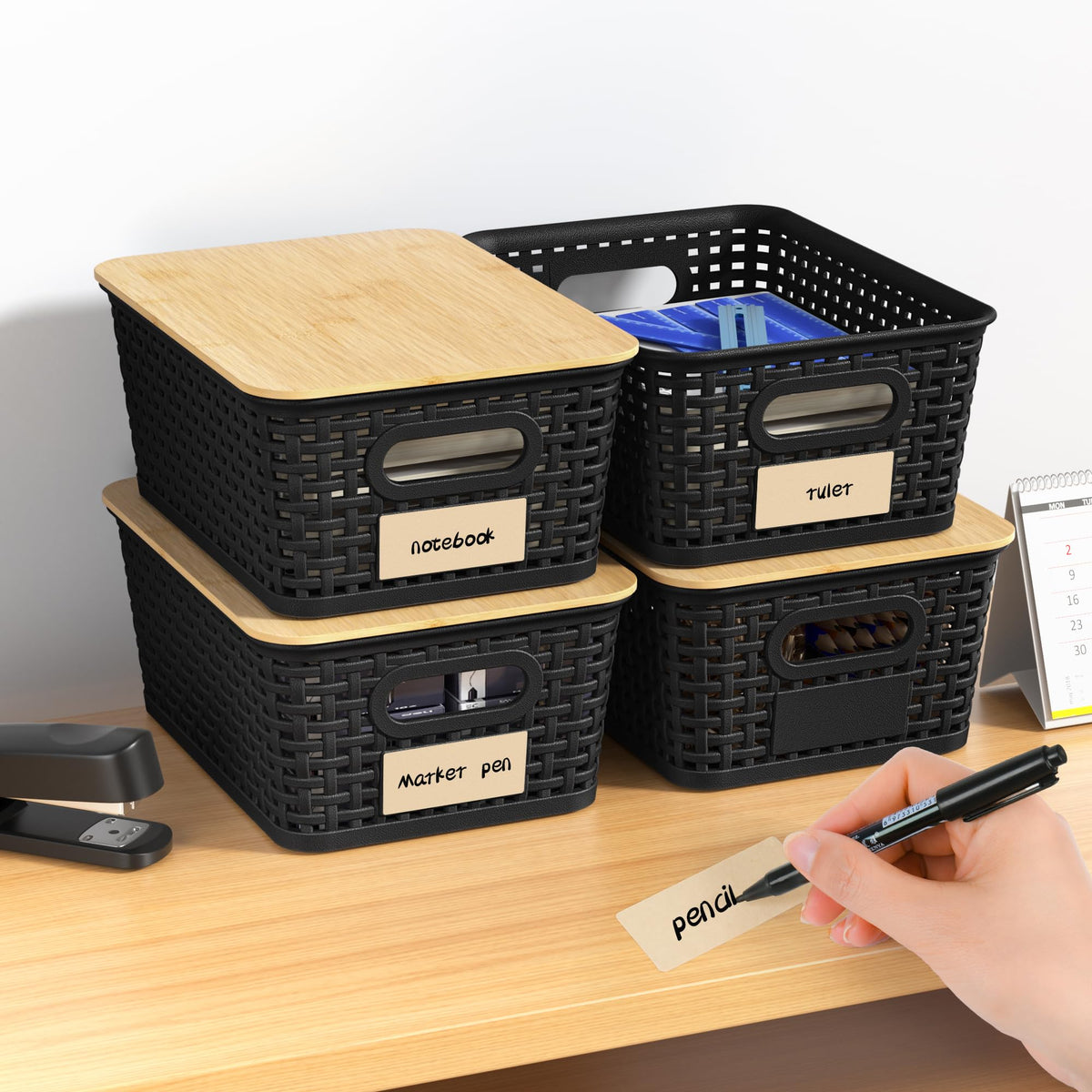 WRRLORS Plastic Storage Baskets