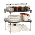 STARLATTA Acrylic Cabinet Organizer Shelf, Stackable Kitchen Counter Shelves,Spice Rack,Countertop Organizers,Clear Plastic Storage Organization for Makeup，Bathroom,Cupboard,Desk,Pantry